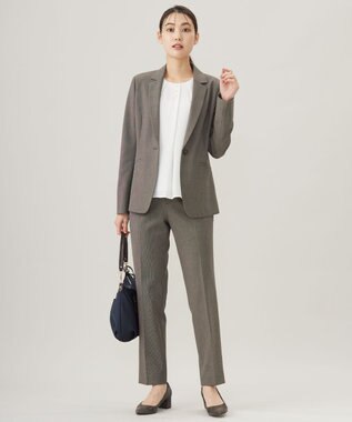 J.PRESS LADIES T/Rアルガンシルク テーラード ジャケット ブラウン系