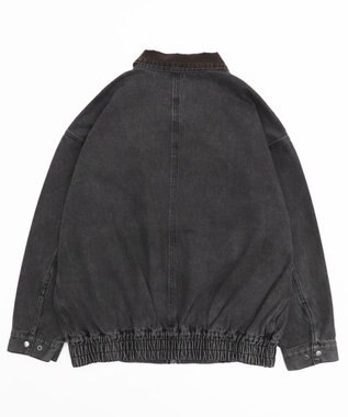 WEGO ワーカーズWジップデニムブルゾン ブラックその他