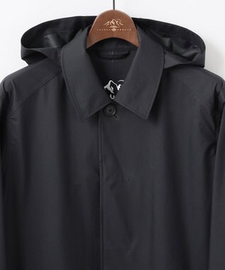 JOSEPH ABBOUD MOUNTAIN 【軽量/防風/透湿防水素材/JAPANファブリック】7Dライトフライ3レイヤーマウンテンシェル コート ブラック系