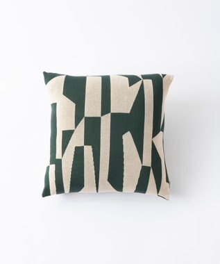 TRICOTE ランダムブロッククッションカバー  (オーガニック) 42GREEN