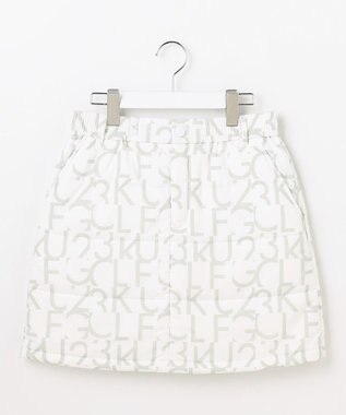23区GOLF 【WOMEN】中綿ロゴプリントスカート ホワイト系5