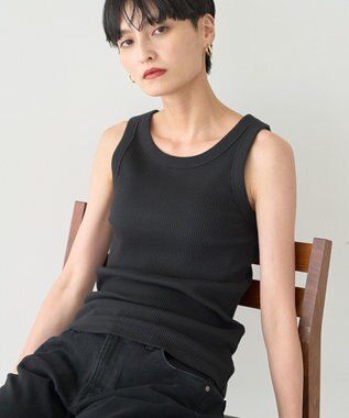 AMERICAN HOLIC アソートテレコタンクトップ Black