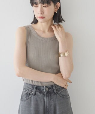 AMERICAN HOLIC アソートテレコタンクトップ Gray Beige