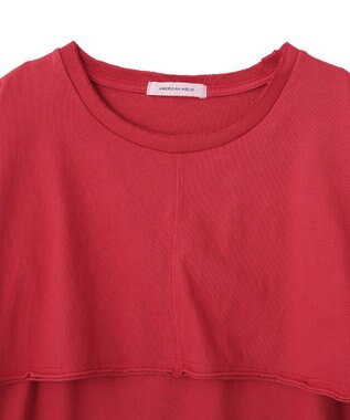 AMERICAN HOLIC レイヤード風加工Ｔシャツ Red