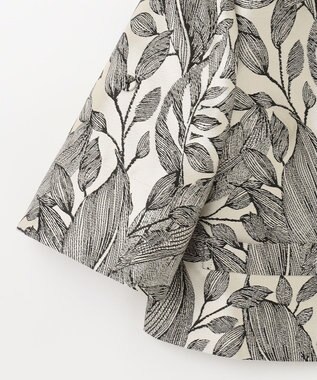 GRACE CONTINENTAL ボタニカルジャガードシャツ キナリ