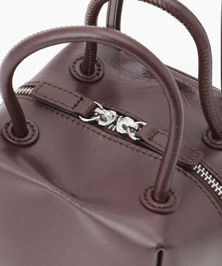 23区 【CLASSY.1月号掲載】YAHKI SOFT W FACE クロス ボディ バッグ プラム