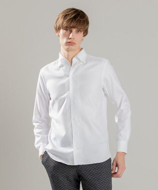 JOSEPH HOMME ツイルヘリンボンクレイジー　イタリアンカラー ホワイト系