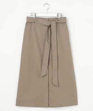 自由区 S 【カタログ掲載】ブラッシュドコットンサテンナロー スカート カーキ