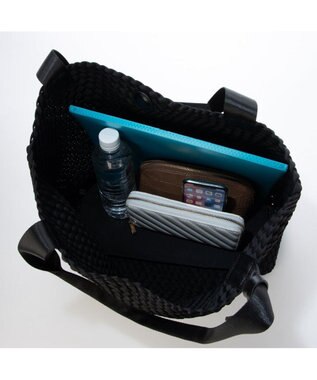 UNBILLION カシュカシュ cachecache / ネオプレーンメッシュビッグトートバッグ ブラック