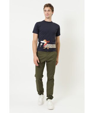 DAKS SLOWBOY「ソーセージ・マックス」Tシャツ ネイビー