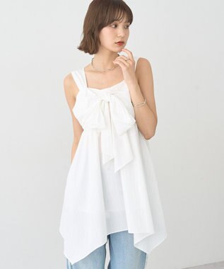 earth music&ecology リボンイレヘムチュニック