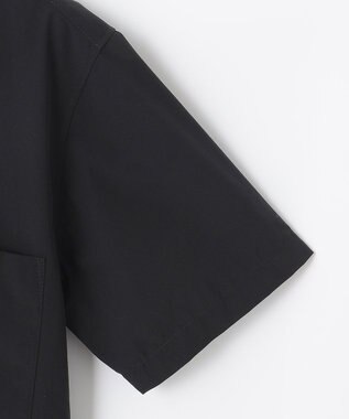 UNFILO MENS FINE MOVE オープンカラーシャツ [23年春夏商品] ブラック