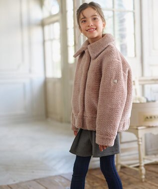 組曲 KIDS 【110-140㎝】ハグミー ブルゾン ミルクティー系