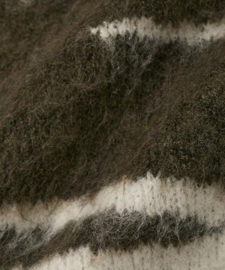 CRAFT STANDARD BOUTIQUE アニマルジャカードニットカーディガン Khaki