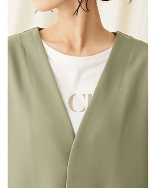 CRAFT STANDARD BOUTIQUE 【イージーケア】ＶネックカーディガンＪＫＴ Khaki