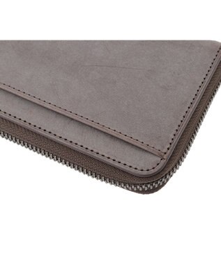 genten プレッソ L字ファスナー長財布 ダークブラウン