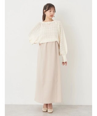 earth music&ecology ＳＥＴ２点　マルチウェイボレロキャミワンピース Beige