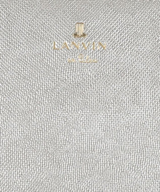 LANVIN en Bleu リュクサンブールブリエ 口金二つ折り財布 シルバー