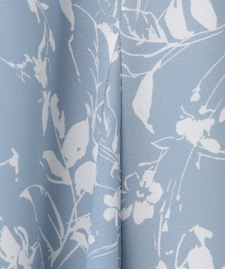 自由区 【XSサイズ～/洗える】グラデーションフラワープリントマーメイドライン スカート スカイブルー系5