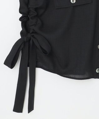 GRACE CONTINENTAL ショートポンチョシャツ ブラック