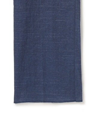 J.PRESS MEN 感動！？上品な見た目に着心地抜群なセットアップ【MECHANICAL】【超軽量 / 清涼感 / 洗える】ハイパワーストレッチ リネンルックパンツ ネイビー系