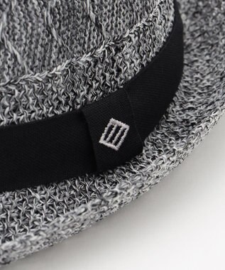 JOSEPH ABBOUD 【ウォッシャブル・バイカラー・紫外線対策】ウォッシャブルヘリンボーン ハット グレー系