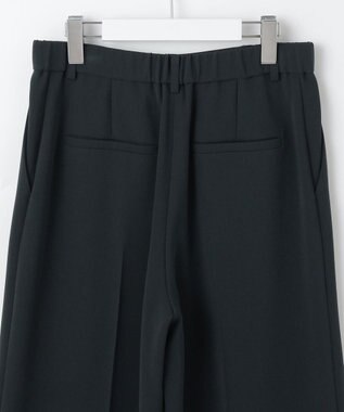 自由区 【セットアップ対応・洗える】トリアセダブルクロス ワイドパンツ ネイビー