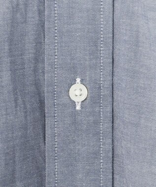 J.PRESS MEN 【J.PRESS ORIGINALS】【UNISEX】Cotton Dangary B.D. Shirt / Baggy-Fit ネイビー系