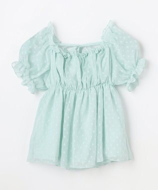 ANY KIDS 【一部店舗/WEB先行販売アイテム】2WAY シアードビーブラウス ミント