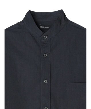 CRAFT STANDARD BOUTIQUE Ｔ／Ｒバンドカラーシャツ Charcoal Gray