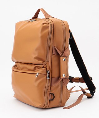 UNBILLION Otias スムースタイプ合皮ビジカジ３WAYバッグ キャメル