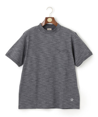 J.PRESS MEN カスリ モックネック Tシャツ グレー系