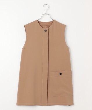 #Newans ロングシャツベスト キャメル