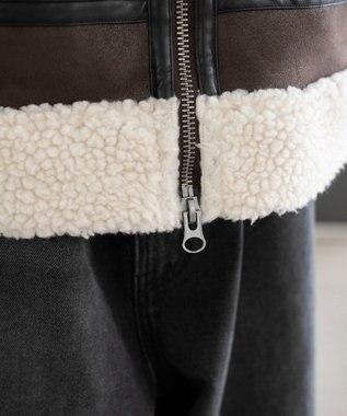 WEGO 【25年秋冬新作/ユニセックス着用ITEM/MLサイズ展開】B－3ジャケット ブラウン