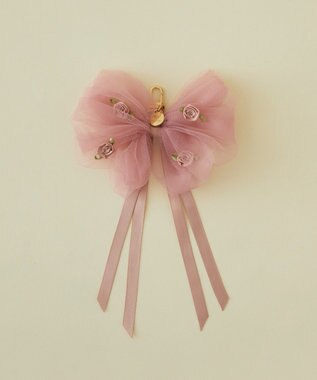 Maison de FLEUR チュールローズリボンチャーム