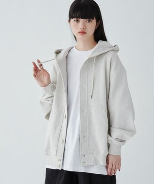 WEGO 【ユニセックス着用ITEM】スウェットボタンカーディガン