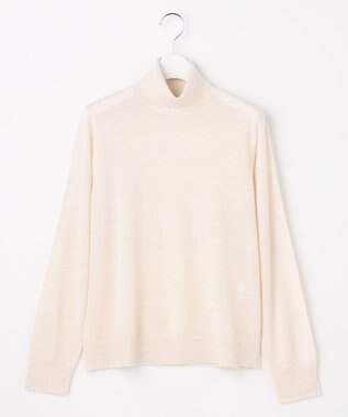 J.PRESS LADIES PURE WOOL タートルネック ニット ホワイト系