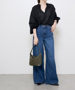 russet シンプルショルダーバッグ【クラウズナイロン】(CE-1467) Khaki