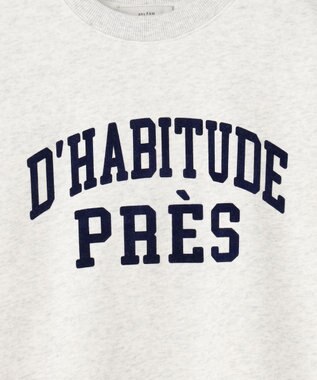 ANY 【洗濯機可】裏起毛スウェットロゴプルオーバー ライトグレー