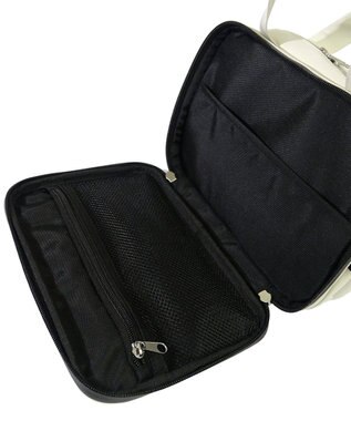 +RING 【プラスリング】傘生地を使用したボストンバッグ  waterproofed mini boston bag WHT Sr.404 白～オフホワイト