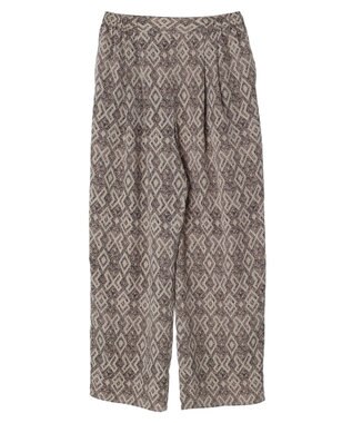 Green Parks アフリカン柄イージーパンツ Beige