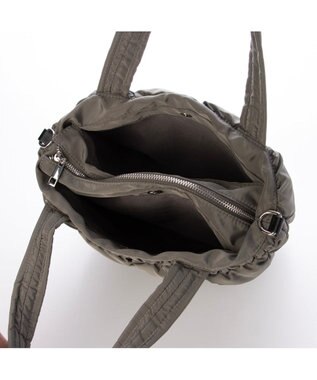 UNBILLION カシュカシュ cachecache / ゴムキルト2wayトートバッグ GY