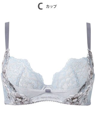 WACOAL ブラジャー 【リボンブラ 脇すっきり】 脇高設計 着やせシルエット 動いても谷間キープ Gカップまで対応 大きいサイズ レディース BXB443 /ワコール