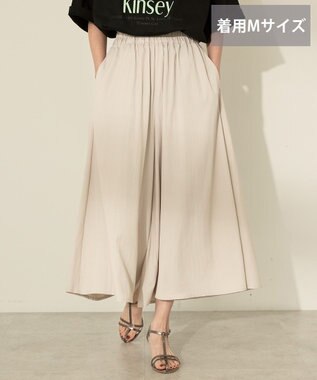 AMERICAN HOLIC (選べる丈２サイズ)接触冷感ギャザースカーチョ【WEB限定カラー有り】 Light Beige