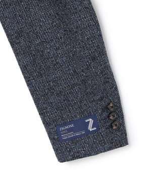 J.PRESS MEN 【ZIGNONE SOUL / ジニョーネ ソウル】 ウールシルクツイード ジャケット ダルブルー系