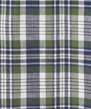 J.PRESS MEN 【WEB・一部店舗限定】コットンリネンチェック シャツ/B.D グリーン系4