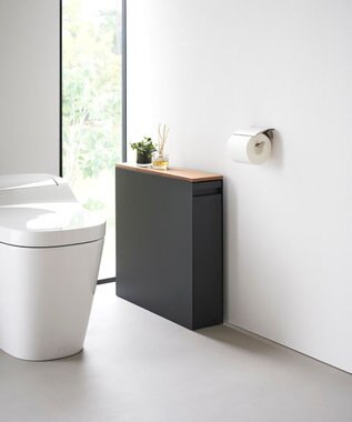 tower 隠せるトイレ引き出し収納 タワー ブラック