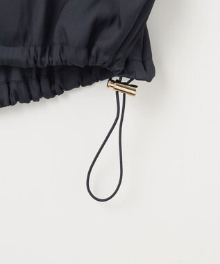 ANY SIS S 【接触冷感・速乾・UVカット】ツヤテロギャザー ブルゾン ネイビー