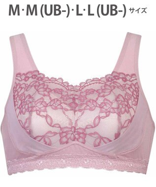 WACOAL 【ナイトアップブラ】 動画クリエイター nanakoななこさんコラボカラー登場 ナイトブラ 綿混(本体) 就寝時用 3Lまで対応 大きいサイズ ノンワイヤー レディース BRA166 /ワコール ストロベリー