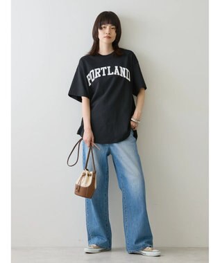 AMERICAN HOLIC ＰＯＲＴＬＡＮＤカットチュニック Black